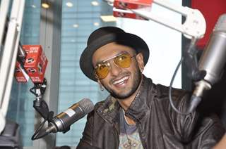 Ranveer Singh interacts with the listeners at the Promotions of Kill Dil at Fever FM