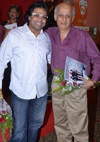 Longines Fernandes poses with Mukesh Bhatt at the Launch of Ziman
