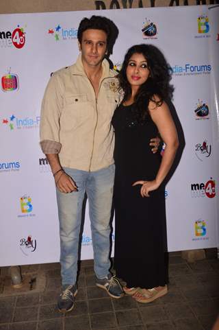 Karan Suchak poses with a friend at India-Forums 11th Anniversary Bash