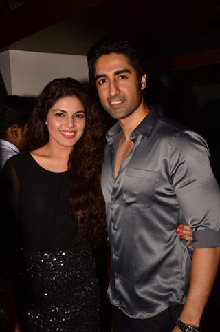 Ishaan Singh Manhas poses with a friend at India-Forums 11th Anniversary Bash