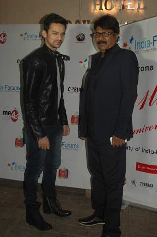 Ashok Lokhande and Varunn Jain at India-Forums 11th Anniversary Bash