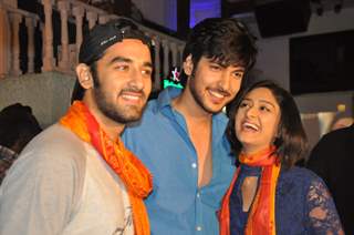 Shivin Narang with Vishal Vashishtha & Farnaz Shetty at the Launch of Million Dollar Girl