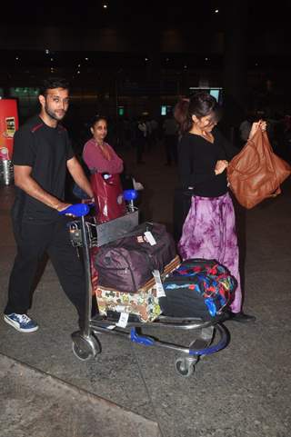 Akhil Kapur was snapped at Airport