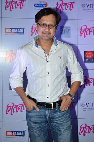 Sunil Barve poses for the media at the Music Launch of Marathi Movie Mitwa
