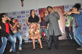 Arjun Kapoor and Sonakshi Sinha groove to the music at the Promotions of Tevar