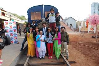 Team poses for the media at the Launch of 'Peterson Hill'