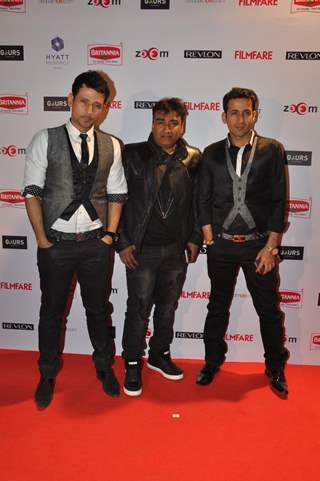 Meet Bros Anjjan pose for the media at Filmfare Nominations Bash