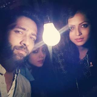 Drashti Dhami with Nakuul Mehta and Jankee