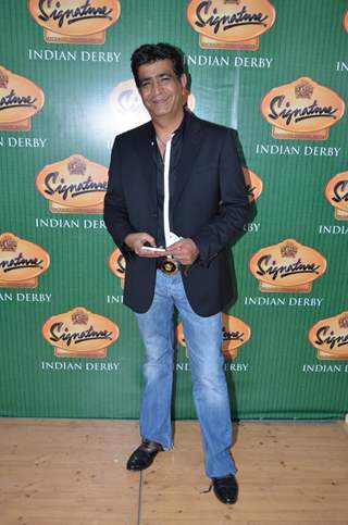 Krishan Kumar poses for the media at Signature Derby 2015