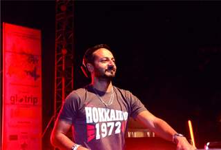 Nikhil Chinapa was snapped performing at Alegria Fest