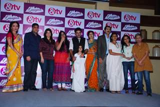 Team poses for the media at the Launch of the Show Gangaa