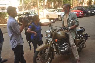 Nana Patekar interacts with the media during the Promotions of Ab Tak Chhappan 2