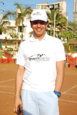 Imam Siddique poses for the media at Cricket for Peace