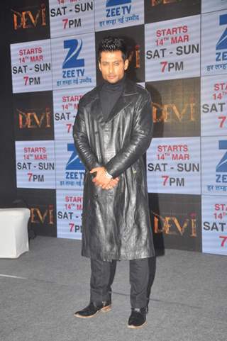 Indraneil Sengupta poses for the media at the Launch of Maharakshak Devi