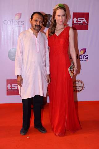 Akhil Mishra and Suzanne Bernert at the Television Style Awards