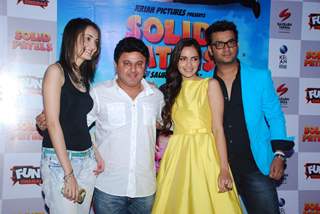 Team poses for the media at the Press Meet of Solid Patels