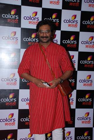 Milind Gunaji poses for the media at the Launch of Colors Marathi