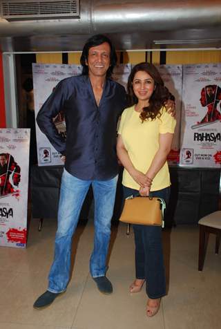 Kay Kay Menon and Tisca Chopra pose for the media at the DVD Launch of Rahasya