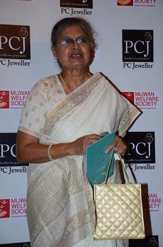 Sulbha Arya poses for the media at the Red Carpet of 'Mijwan-The Legacy'