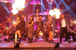 Contestants perform at the Grand Finale of Khatron Ke Khiladi : Darr Ka Blockbuster Returns