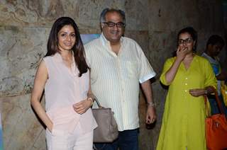 Boney Kapoor and Sridevi Attends Screening of Margarita With a Straw