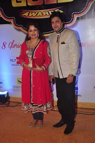 Upasana Singh and Neeraj Bharadwaj at Gold Awards