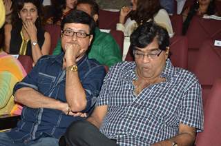 Sachin Pilgaonkar and Ashok Saraf at a Book Reading Event