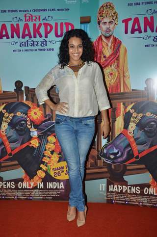 Swara Bhaskar at Premiere of Miss Tanakpur Haazir Ho