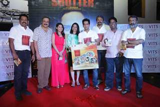 Sachin Khedekar, Soanlee Kulkarni and Jaywant Wadkar at Music Launch of Marathi Movie 'Shutter'