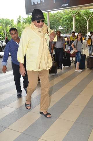 Mithun Da Snapped at Airport