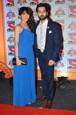 Nakuul Mehta and Jankee Parikh at SAB Ke Anokhe Awards