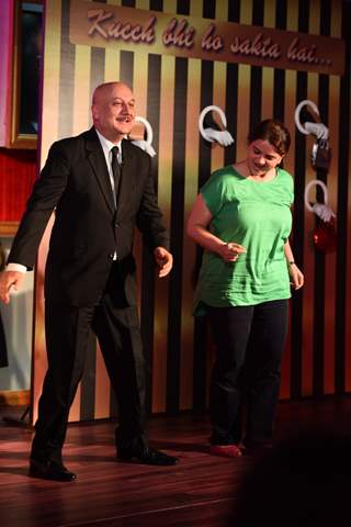 Anupam Kher at Launch of Season 2 of The Anupam Kher Show Kucch Bhi Ho Sakta Hai by COLORS