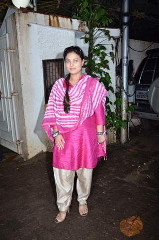 Sharbani Mukherjee at Screening of Drishyam