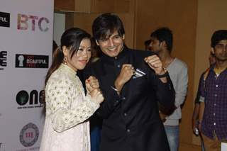 Vivek Oberoi with Mary Kom at his Charity Event