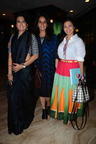 Mini Mathur, Anita Dongre and Maria Goretti at Fashion's Night Out by Vogue India