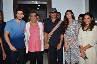 Sooraj Pancholi, Subhash Ghai, Jackie Shroff and Athiya Shetty at Whistling Woods