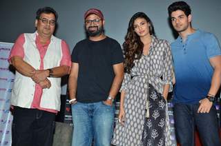 Subhash Ghai, Nikhil Advani, Athiya Shetty and Sooraj Pancholi  at Whistling Woods