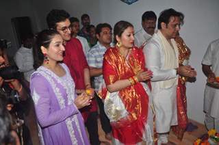 Govinda and family Welcomes Lord Ganesha!