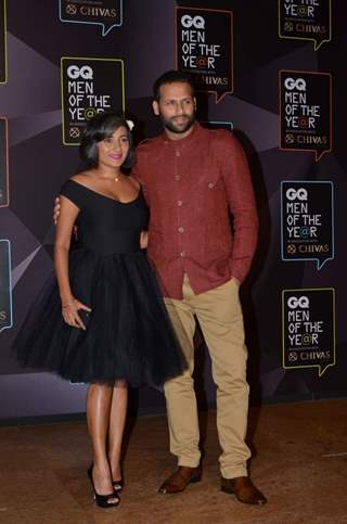 Bikram Saluja with his wife at the GQ India Men of the Year Awards 2015