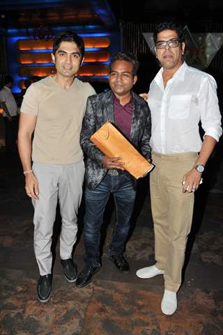 Girish Wankhede with Murli Sharma and a friend at the Birthday Bash