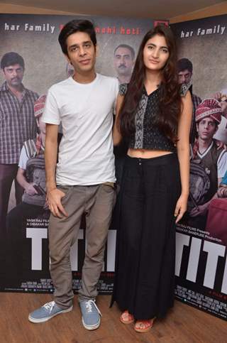 Shashank Arora and Shivani Raghuvanshi pose for the media at the Press Meet of Titli