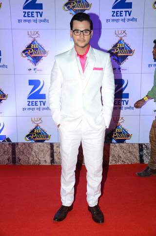 Ankush Arora at Zee Rishtey Awards 2015