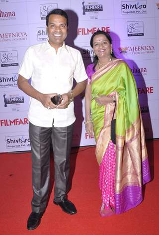 Bharat jadhav at First Ever Filmfare Awards - Marathi 2015