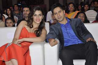 Kriti Sanon and Varun Dhawan at Saas Bahu Aur Saazish Anniversary