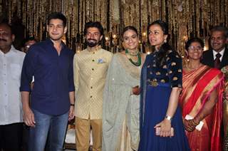 Mahesh Babu and Namrata Shirodkar at  at Priyanka Dutt and Nag Ashwin's Wedding Reception
