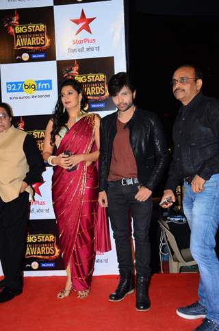 Himesh Reshammiya and Sonia Kapoor at Big Star Entertainment Awards