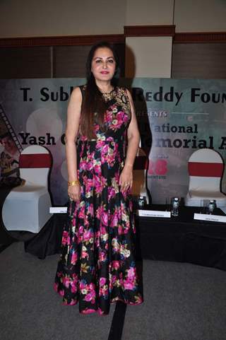 Jaya Prada at Press Meet of Yash Chopra Memorial Award