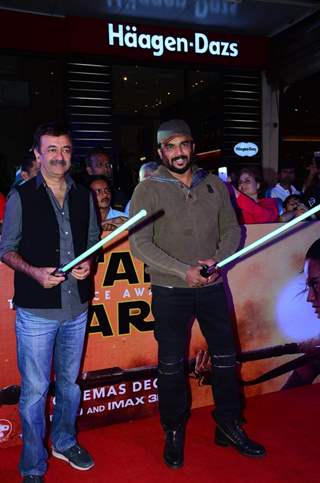 Rajkumar Hirani and R. MAdhavan at Premiere of 'Star Wars: The Force Awakens'