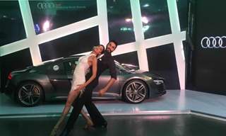 Sandip Soparrkar and Jesse Randhawa at Launch of New Audi Sports Car