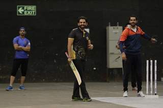 Sikandar and Sunny at BCL Season 2 Practise Session